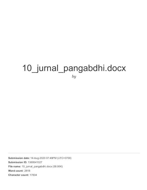 Pdf Jurnal Pangabdhisasing Trunojoyo Ac Id Jurnal