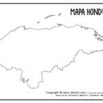 Mapa De Honduras Con Bandera Dibuhit