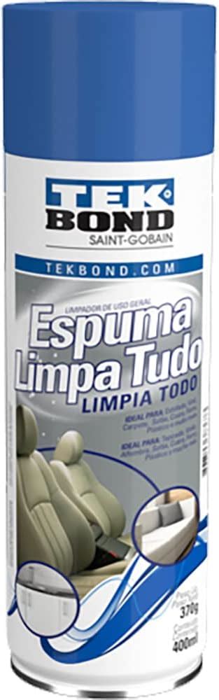 Espuma Limpa Tudo Tek Bond 400ml 370g REVAL Amazon Br Casa