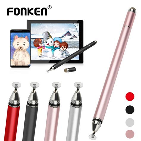 Fonken 4 In 1ปากกาสไตลัสแท็บเล็ตหน้าจอสัมผัสปากกา Capacitive ดินสอวาดเขียนสำหรับ Iphone Samsung