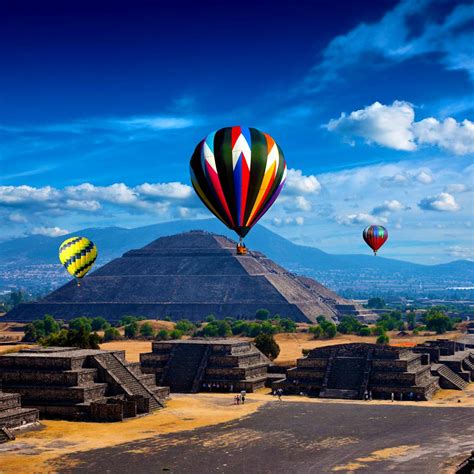 Vuela En Globo Por Encima De Las Pir Mides Del Sol Y De La Luna El