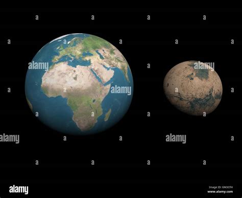 Earth mars comparison hi-res stock photography and images - Alamy