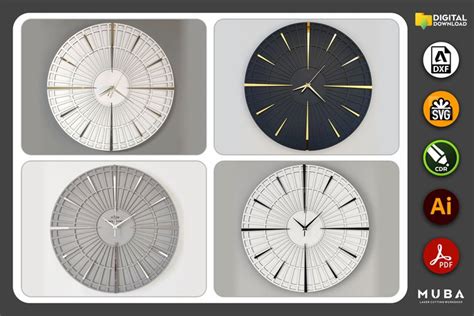 Wall Clock Svg Watch Models Wall Decor Clocks 2518340