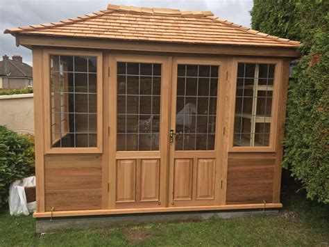 Four Sided Cedar Summerhouse In Ireland Stan Fairbrother Garden