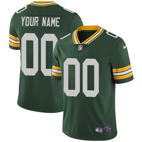 Nike Green Bay Packers Customized Green Team Color Stitched Vapor ...