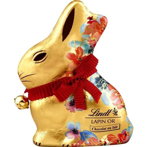 Lindt Lapin Or Avec Fleurs Chocolat Au Lait 100g Cdiscount Au Quotidien