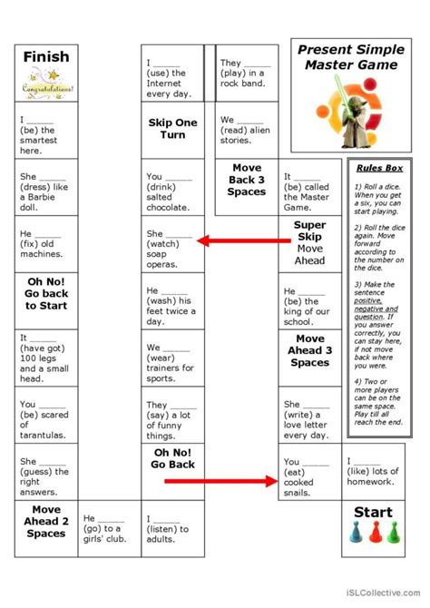 Present Simple Board Game English Esl Worksheets Pdf And Doc