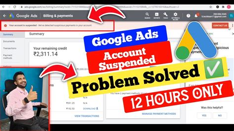 Problem Solved 101 Google Ads Account Suspended How To Recover