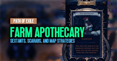 Poe Farm Apothecary Maximizing Rewards With Sextants Scarabs And Map