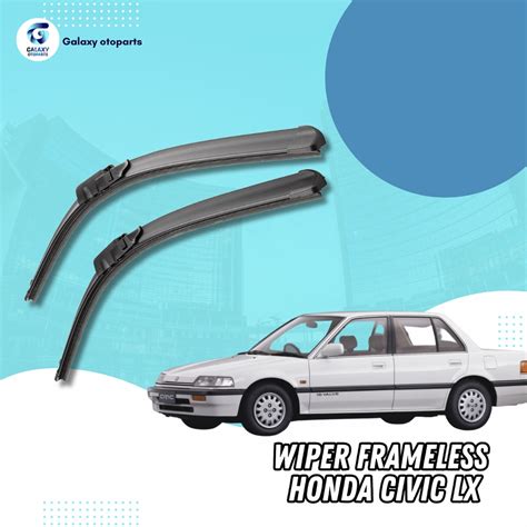 Jual Wiper Frameless Honda Civic LX Tanpa Rangka Besi 1 Set Kiri