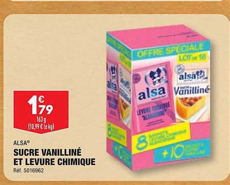 Promo Sucre Vanillin Et Levure Chimique Alsa Chez Aldi Icatalogue Fr