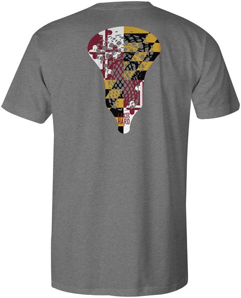 Mens Maryland Lacrosse T Shirt Lax So Hard