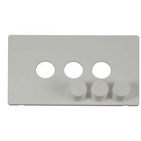 Click Scolmore G Dimmer Sw Plate White Scp Pw Uk