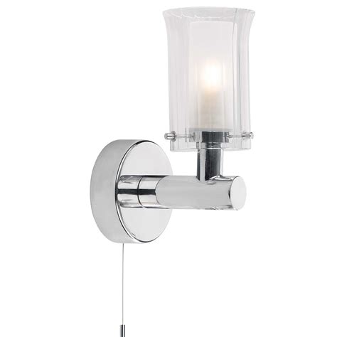 Dar Elba Single Switched Bathroom Wall Light Chrome Elb0750