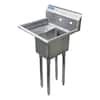 AMGOOD 20 In X 20 In Stainless Steel One Compartment Utility Sink