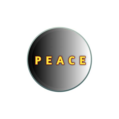 Download Peace Peaceful Button Royalty Free Stock Illustration Image