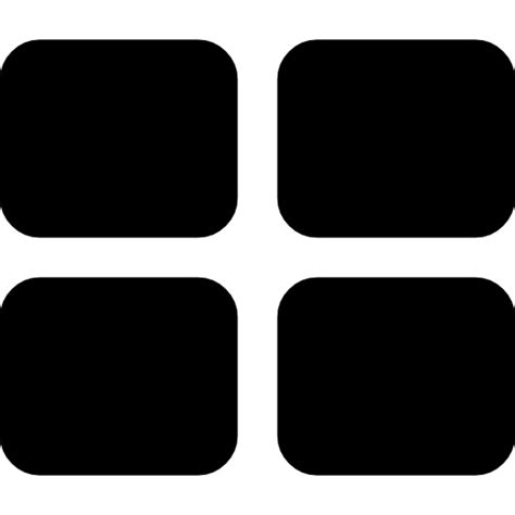 Free Four Black Squares Icon Free Svg Eps Psd And Png Icons Icon