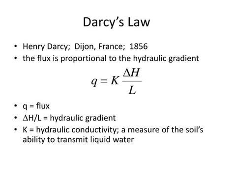 PPT - Soil water flow and Darcy’s Law PowerPoint Presentation - ID:2799090