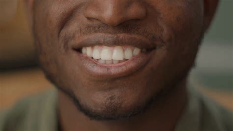 Black Male Smile Close Up African American Stock Footage SBV-348556959 ...