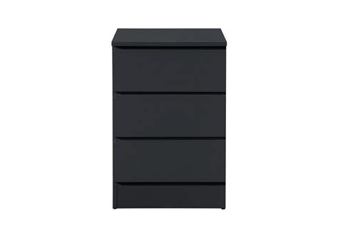 Oslo Drawer Bedside Black Birlea