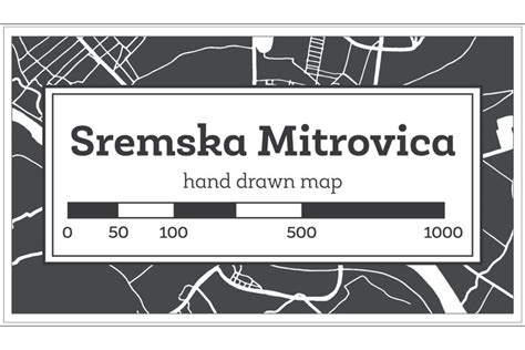 Sremska Mitrovica Serbia City Map.