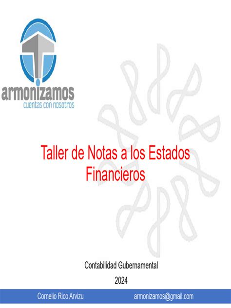 04 Notas Los Estados Financieros Pdf Estado Financiero Contabilidad