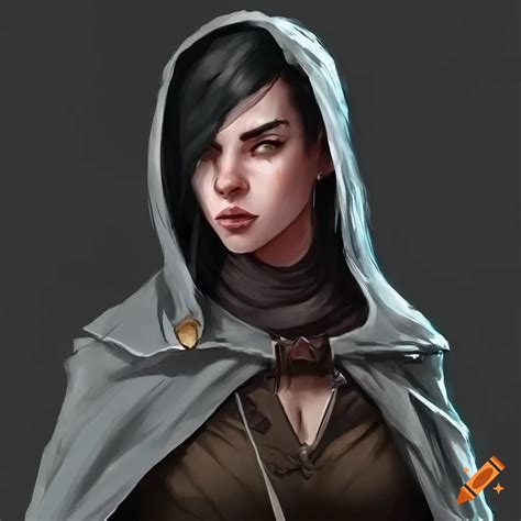 Portrait Of A Serious Female Dnd Rogue On Craiyon