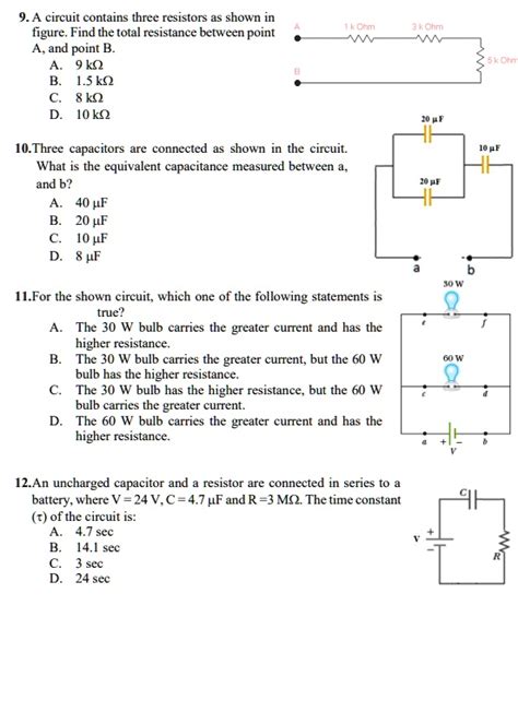 9 A Circuit Contains Three Resistors As Shown In Figu SolvedLib