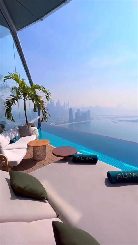 The World S Highest Infinity Pool Aura Skypool At Dubai Uae Video