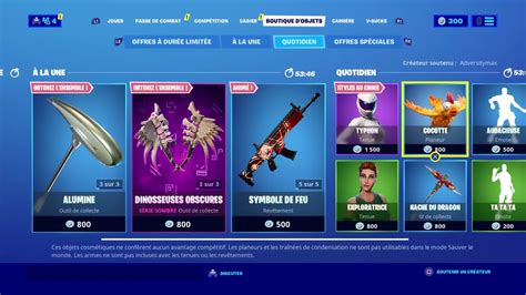 Live Boutiques Fornite Fait Ta Pub Je Rend Go Les Ouvert A Tous