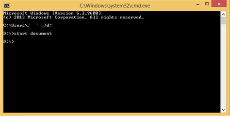 Access Files And Folders Using Command Prompt Windows