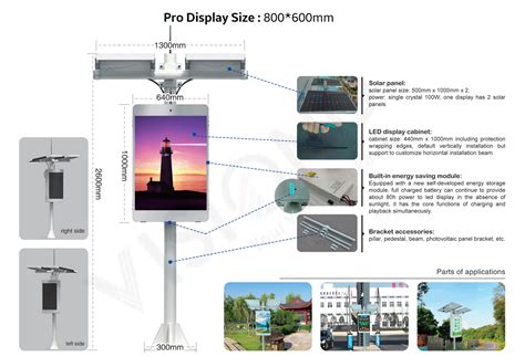 Solar Power LED Screen Outdoor Energy Saving LED Display