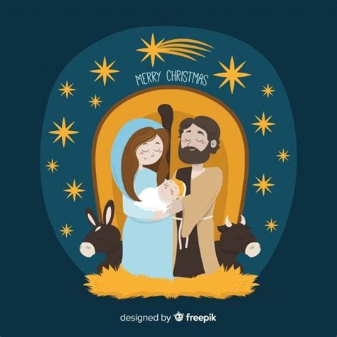 Fondo Escena De Nacimiento De Navidad Free Vector Freepik