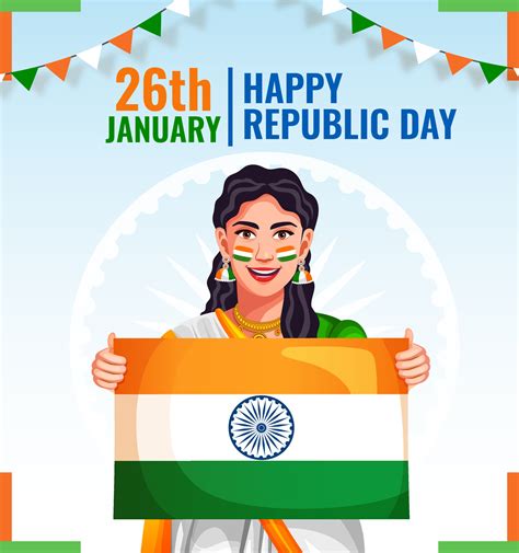 Indian Republic Day celebrations 26 January creative poster design ...