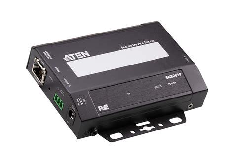 1 Port Rs 232 Secure Device Server With Poe Sn3001p Aten Secure