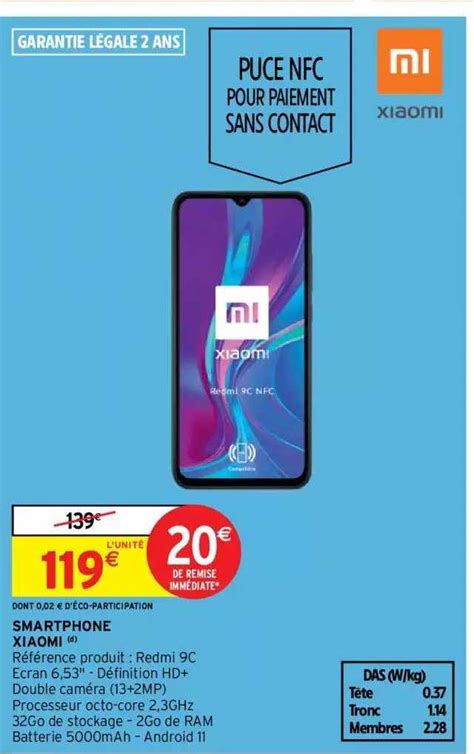 Promo Smartphone Xiaomi Chez Intermarch Hyper Icatalogue Fr