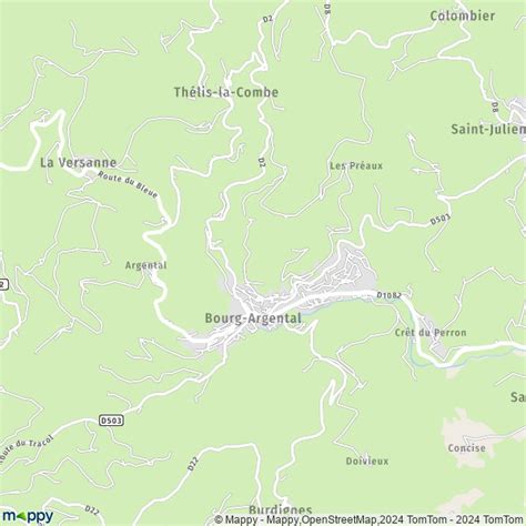 Plan Bourg Argental Carte De Bourg Argental Et Infos Pratiques