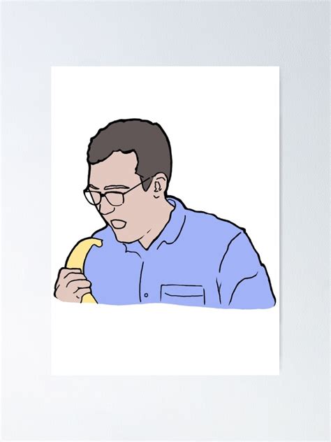 Griffin Mcelroy Eating A Banana Poster For Sale By Novasketches