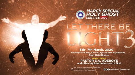 Special Hymn For RCCG March 2020 Special Holy Ghost Service