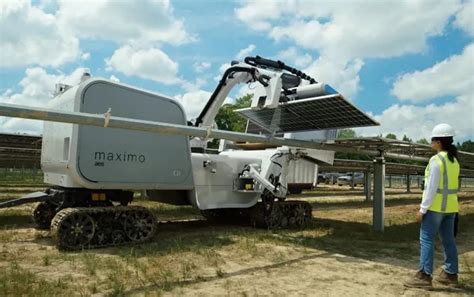 Aes Unveils Ai Enabled Solar Installation Robot Maximo