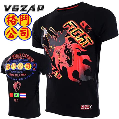 VSZAP FightCo., ltd. футболка Таиланд MMA Бокс Спорт тайский боксерский ...