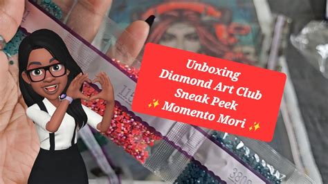 Unboxing Diamond Art Club Sneak Peek ️ Momento Mori ️💀🥀 Youtube