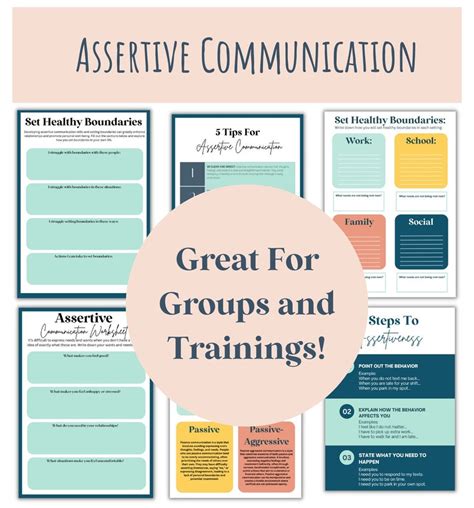 Assertive Communication Communication Styles Worksheets Counselor Materials Communication