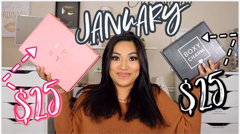 Ipsy Glam Bag Plus Boxycharm January Unboxing Giveaway Youtube