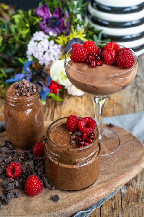 Vegane Mousse au Chocolat Mrs Flury gesunde Rezepte für alle