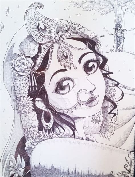 Pencil Sketch Radha Krishna A Masterpiece Of Divine Love