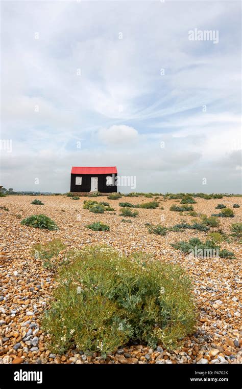 Red And Black Corrugated Metal Hut In Rye Harbour Rye Harbour Nature