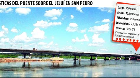 El Mayor Puente De San Pedro Sobre El Río Jejuí Se Inaugurará En Abril