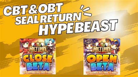 Live Seal Online Return Hype Beast Cbt Obt Hari Lagi Sudah Siap Kah