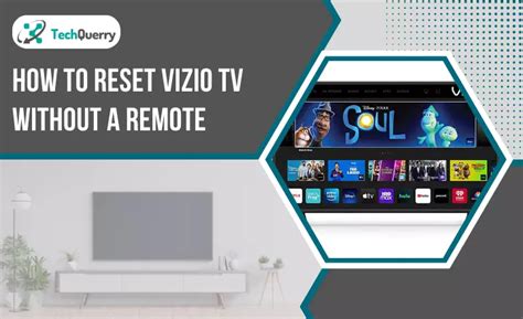 How To Reset VIZIO TV Without A Remote Best 4 Methods TechQuerry